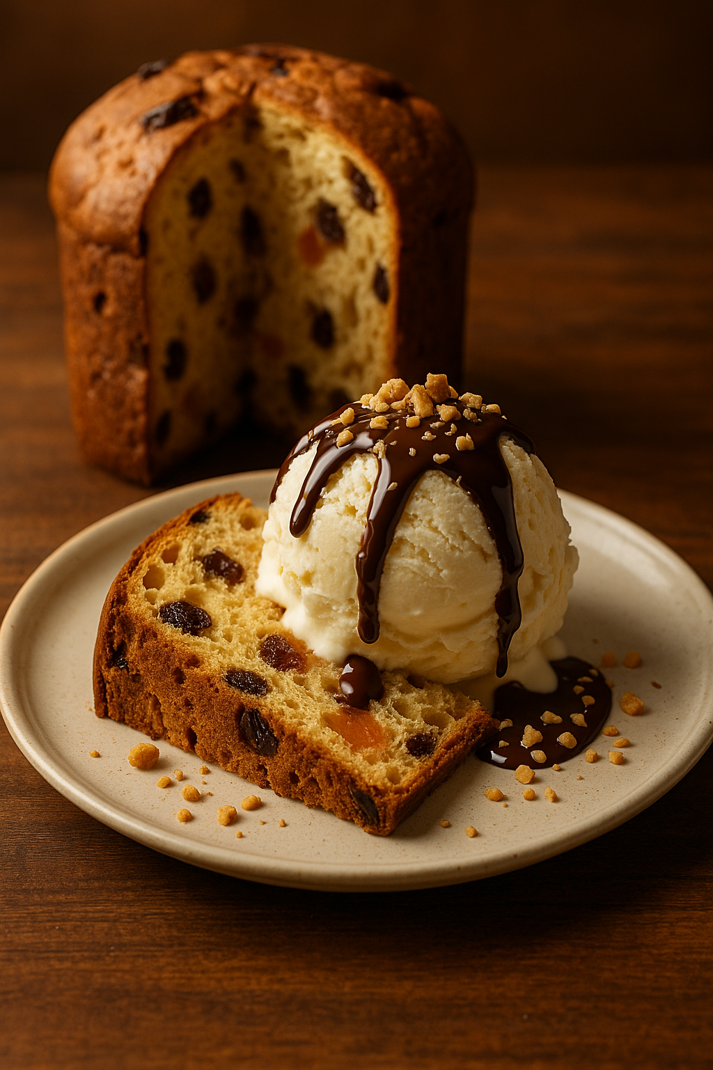 Gelato con il panettone: il dolce delle feste che conquista tutti