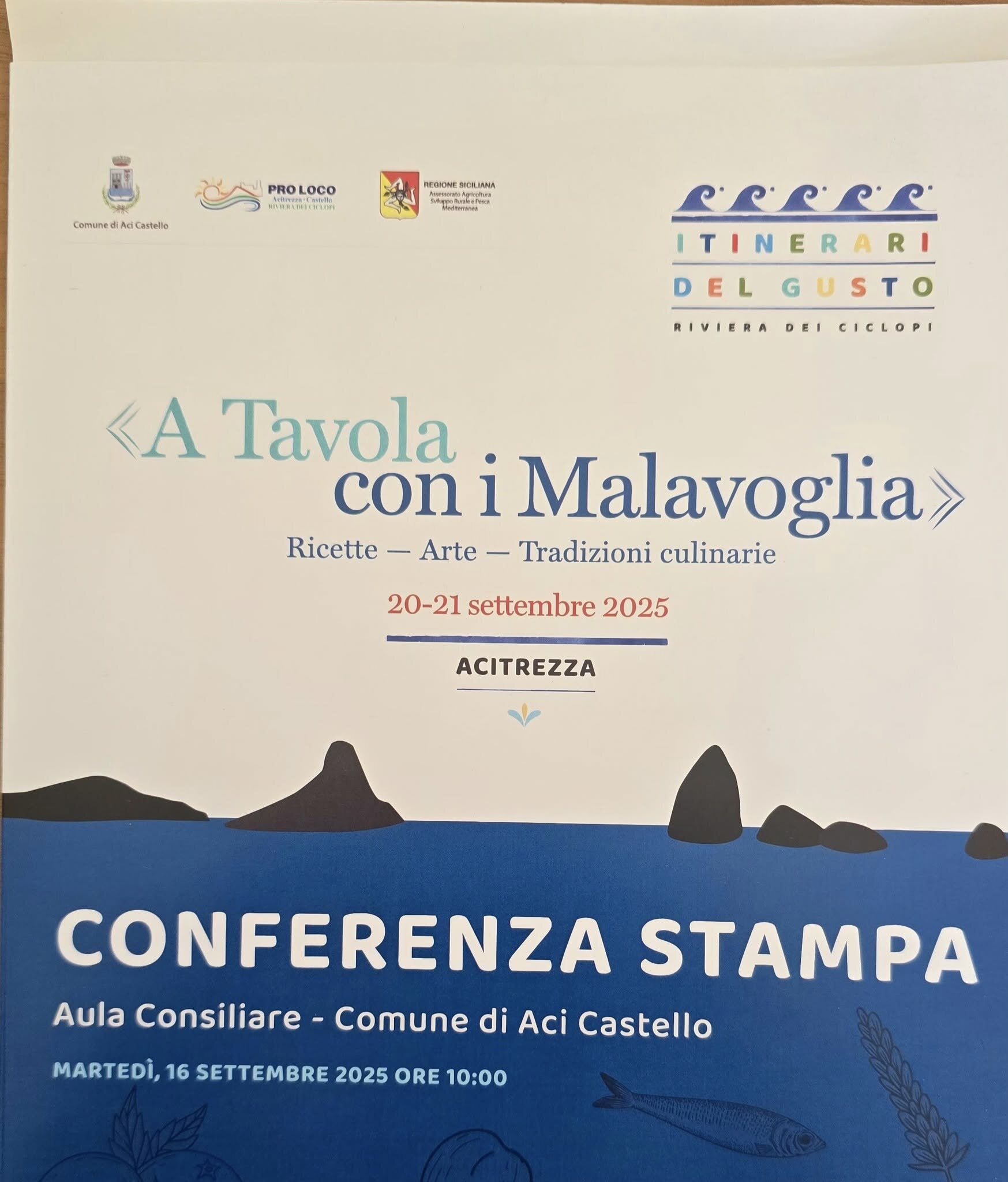 Aci Castello, oggi la conferenza stampa di &ldquo;A Tavola con i Malavoglia&rdquo;