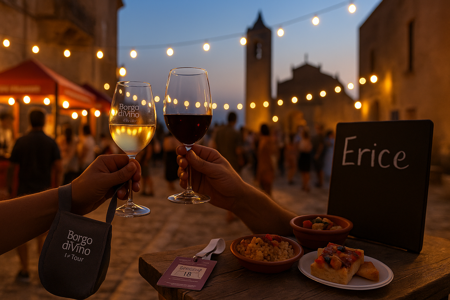 Borgo diVino in Tour, Erice 29&ndash;31 agosto: come funziona davvero il weekend tra calici, sapori e musica