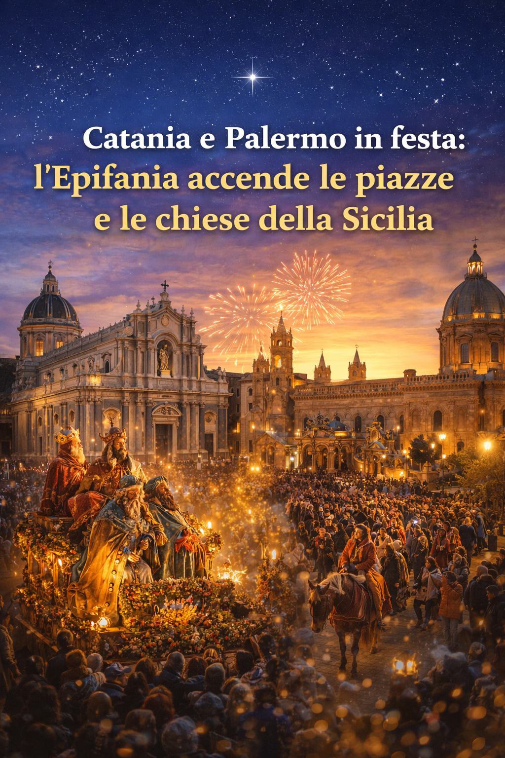 Catania e Palermo in festa: l&rsquo;Epifania accende le piazze e le chiese della Sicilia