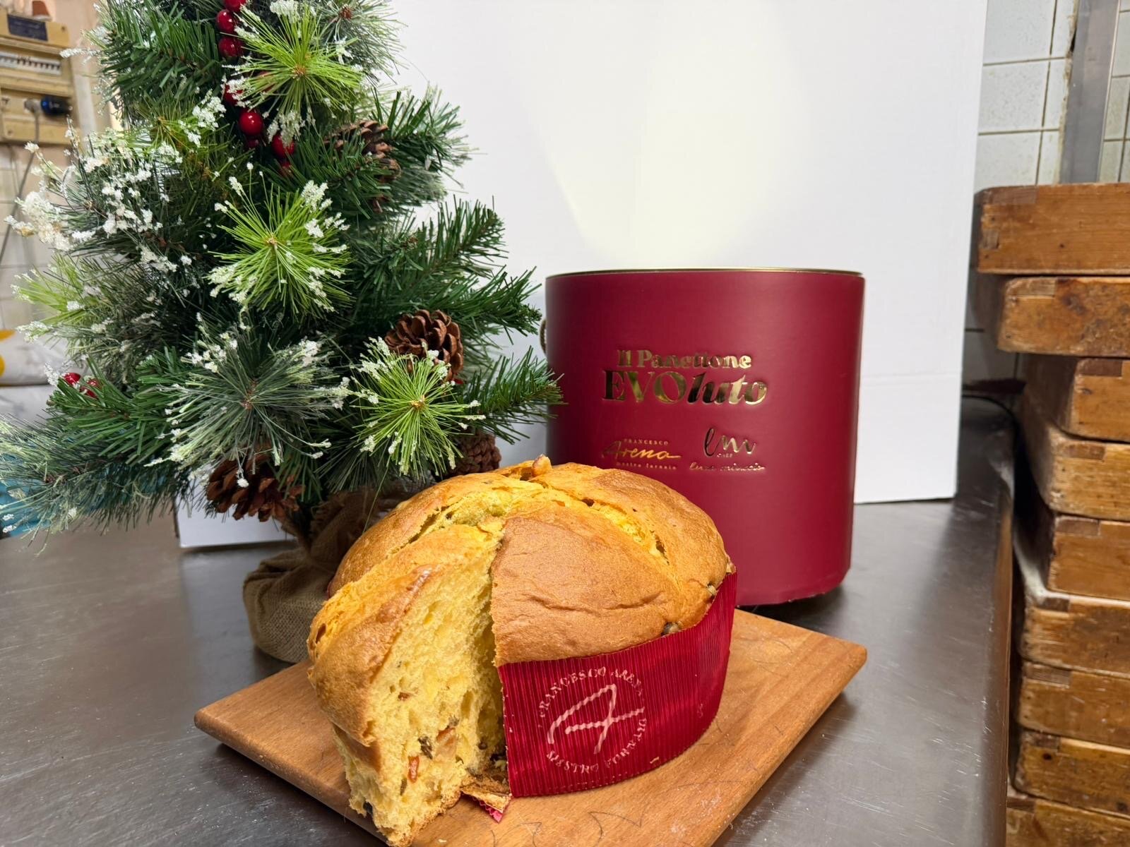 Nasce EVOluto, il panettone all&rsquo;olio EVO degli Ambasciatori del Gusto Francesco Arena e Luca Miuccio che parla &ldquo;siciliano&rdquo;