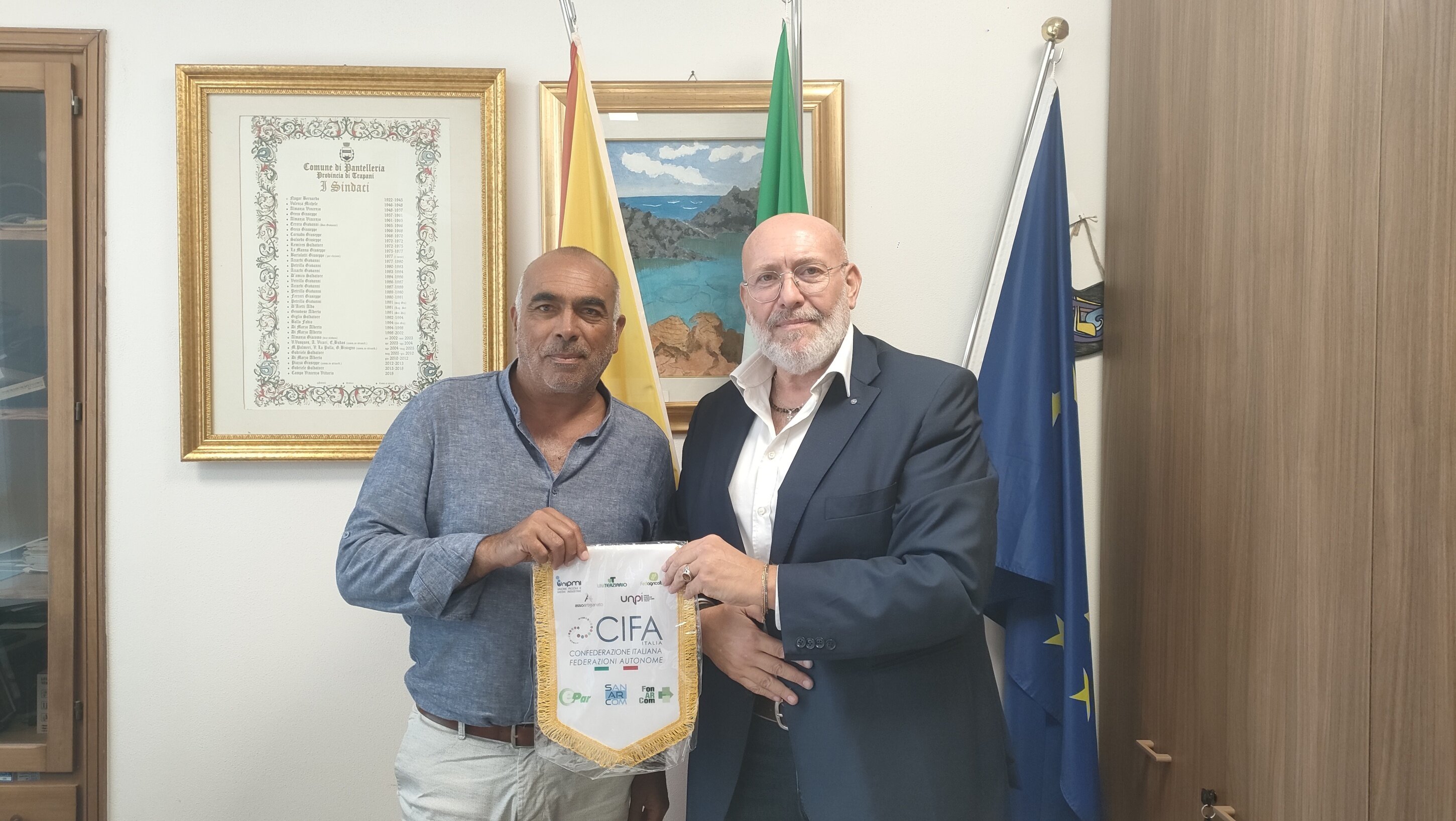 CIFA Trapani, incontro con il Sindaco di Pantelleria: avviato un percorso di collaborazione per lo sviluppo dell’Isola