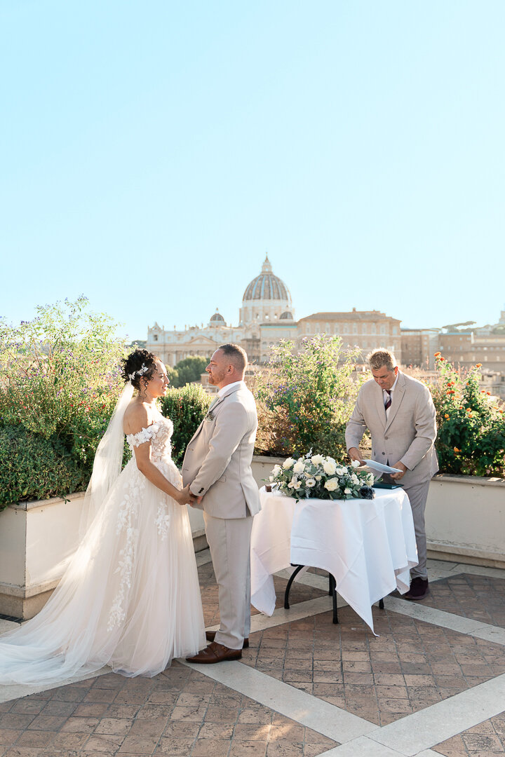 rome-wedding-photographer-les-etoiles-symbolic-wedding--2025---04.jpeg An emotional moment during a symbolic wedding in Rome