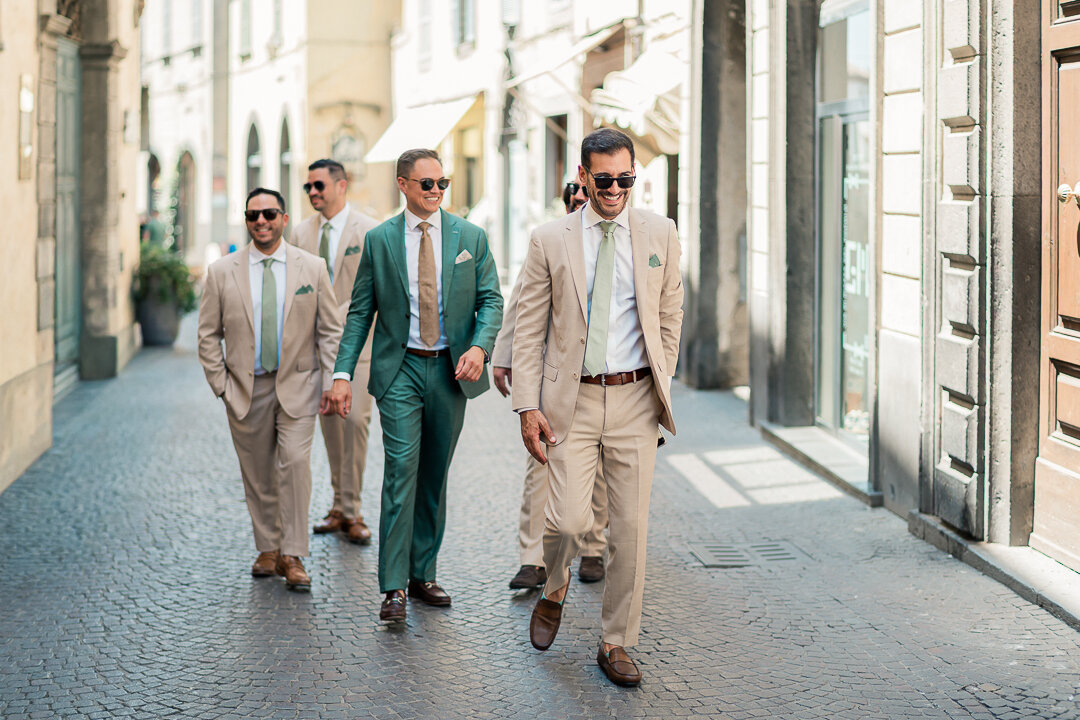 mgl00596.jpeg It's time for a walk for the groom and the groomsmen ready to go to the wedding in Orvieto, Umbria