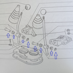 set-boccole-delle-leve-riduttore