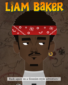 Liam Baker interpreta Brand Walsh con lo stile Actor Graphic