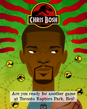 Chris Bosh interpreta Alan Grant con lo stile Actor Graphic 