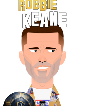 Robbie Keane interpreta Cliff Booth con lo stile Actor Graphic 