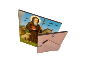 quadro-religioso-santantonio-abate-in-ceramica-artigianale-acquistabile-online-per-celebrare-la-sua-vita-di-preghiera-e-ritiro-patrono-degli-animali-e-simbolo-di-fede-e-protezione