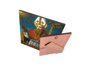 quadro-religioso-san-fortunato-di-todi-in-ceramica-artigianale-acquistabile-online-per-celebrare-la-sua-vita-di-devozione-e-protezione-della-comunita-simbolo-di-fede-coraggio-e-guida-spirituale