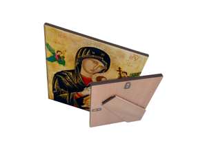 quadro-religioso-madre-del-perpetuo-soccorso-in-ceramica-artigianale-acquistabile-online-per-venerare-la-madonna-e-invocare-aiuto-e-protezione-costante