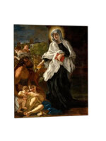 quadro-religioso-santa-francesca-romana-in-ceramica-artigianale-acquistabile-online-che-rappresenta-la-santa-nota-per-la-carita-e-limpegno-verso-i-poveri-di-roma-simbolo-di-amore-dedizione-e-fede-vissuta-quotidianamente