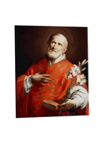 quadro-religioso-san-filippo-neri-in-ceramica-artigianale-disponibile-online-per-onorare-la-santita-la-gioia-e-la-guida-spirituale-del-santo-protettore-dei-giovani