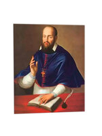 quadro-religioso-san-francesco-di-sales-in-ceramica-artigianale-ordinabile-online-per-celebrare-la-sua-vita-di-devozione-e-insegnamento-spirituale-simbolo-di-fede-saggezza-e-guida-pastorale