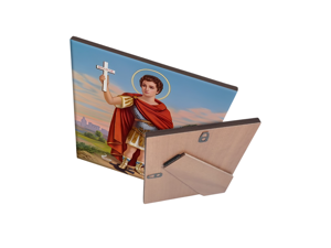 quadro-religioso-santespedito-in-ceramica-artigianale-acquistabile-online-per-invocare-coraggio-e-prontezza-nelle-decisioni-patrono-di-chi-affronta-sfide-e-situazioni-urgenti