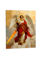 quadro-religioso-san-michele-arcangelo-con-spada-di-fuoco-in-ceramica-artigianale-acquistabile-online-che-esalta-il-coraggio-dellarcangelo-guerriero-simbolo-di-protezione-forza-e-vittoria-sul-male