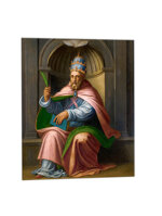 quadro-religioso-san-clemente-in-ceramica-artigianale-ordinabile-online-per-celebrare-la-sua-testimonianza-di-fede-e-il-servizio-alla-chiesa-simbolo-di-devozione-coraggio-e-guida-spirituale