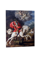 quadro-religioso-san-giorgio-martire-in-ceramica-artigianale-disponibile-online-per-evidenziare-il-coraggio-e-la-lotta-contro-il-male-del-santo-patrono-dei-cavalieri