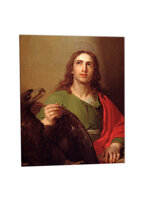 quadro-religioso-san-giovanni-evangelista-in-ceramica-artigianale-da-ordinare-comodamente-online-che-raffigura-lapostolo-amato-da-cristo-e-autore-del-vangelo-simbolo-di-amore-saggezza-e-testimonianza-della-fede