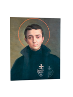 quadro-religioso-san-gabriele-delladdolorata-in-ceramica-artigianale-ordinabile-online-per-celebrare-la-sua-profonda-devozione-mariana-e-la-vita-di-purezza-esempio-di-fede-e-spiritualita-giovanile