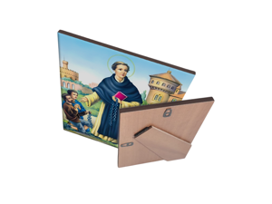 quadro-religioso-san-leonardo-in-ceramica-artigianale-disponibile-online-per-la-protezione-dei-carcerati-e-dei-bisognosi-simbolo-di-misericordia-e-liberazione