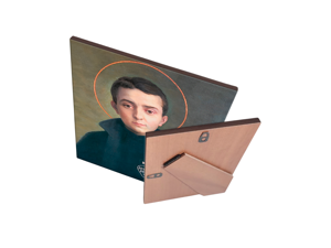 quadro-religioso-san-gabriele-delladdolorata-in-ceramica-artigianale-ordinabile-online-per-celebrare-la-sua-profonda-devozione-mariana-e-la-vita-di-purezza-esempio-di-fede-e-spiritualita-giovanile