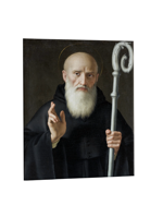 quadro-religioso-san-benedetto-da-norcia-in-ceramica-artigianale-disponibile-online-per-venerare-la-vita-monastica-e-la-protezione-dai-mali-secondo-la-tradizione-benedettina