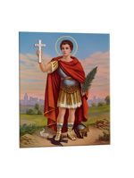 quadro-religioso-santespedito-in-ceramica-artigianale-acquistabile-online-per-invocare-coraggio-e-prontezza-nelle-decisioni-patrono-di-chi-affronta-sfide-e-situazioni-urgenti