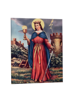 quadro-religioso-santa-barbara-in-ceramica-artigianale-acquistabile-online-per-celebrare-il-coraggio-e-la-fede-incrollabile-della-martire-patrona-di-chi-lavora-con-il-fuoco-e-le-esplosioni