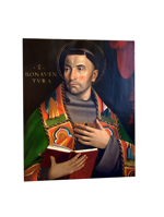 quadro-religioso-san-bonaventura-da-bagnoregio-in-ceramica-artigianale-acquistabile-online-per-onorare-la-saggezza-teologica-e-la-spiritualita-francescana-del-santo