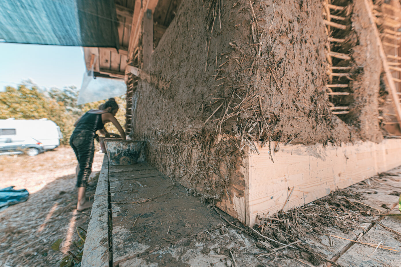 intonaco terra cruda