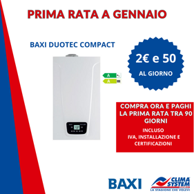paghi a gennaio 2026 baxi quadro