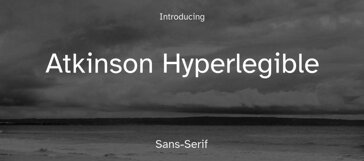 Atkinson Hyperlegible sans-serif typeface preview