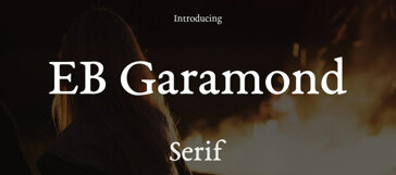 EB Garamond serif typeface preview for the Kerwin Barrington design system