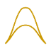 Icon representing the use of gravity in movement practice