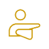 Icon representing injury prevention and physical awareness
