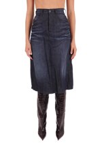 crinkled-effect-denim-midi-skirt