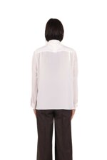 silk-shirt-with-scarf-and-metal-neck-clasp
