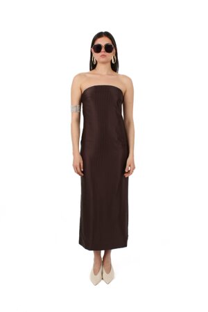 pinstripe-bustier-dress