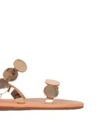 gold-disc-design-sandals-with-buckle