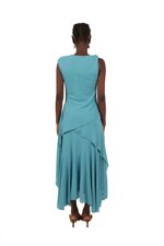 marled-mesh-dress-with-asymmetric-skirt