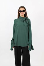 blouse-with-a-neck-tie-and-buttons