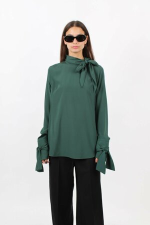 blouse-with-a-neck-tie-and-buttons