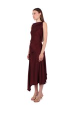 crepe-midi-dress-with-stitched-details