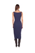 asymmetrical-draped-midi-dress