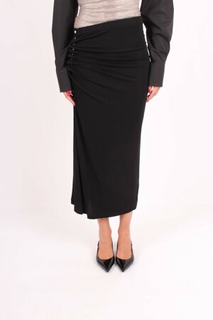 ruched-midi-skirt