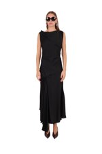 strapless-crepe-midi-dress-with-seam