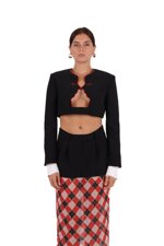 slim-fit-checked-jacket-with-a-waist-belt
