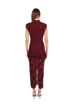 sleeveless-dress-in-textured-mesh-with-a-floral-pattern