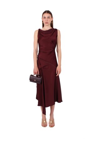 crepe-midi-dress-with-stitched-details
